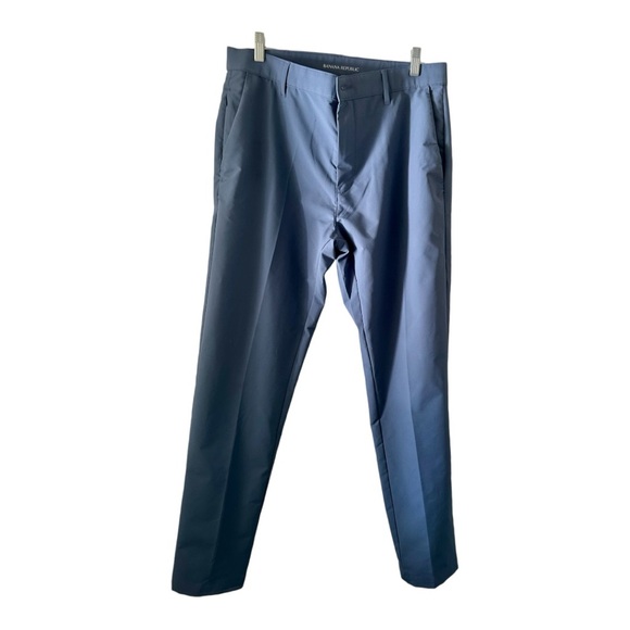 Banana Republic Men’s Pants Blue & Beige 100% Polyester Size 34x32(Both) - Picture 4 of 12